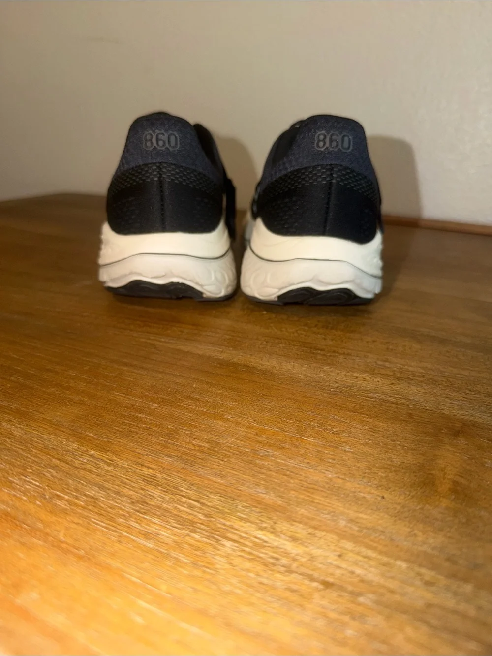 New Balance Men’s Black Athletic Shoes with White Midsole